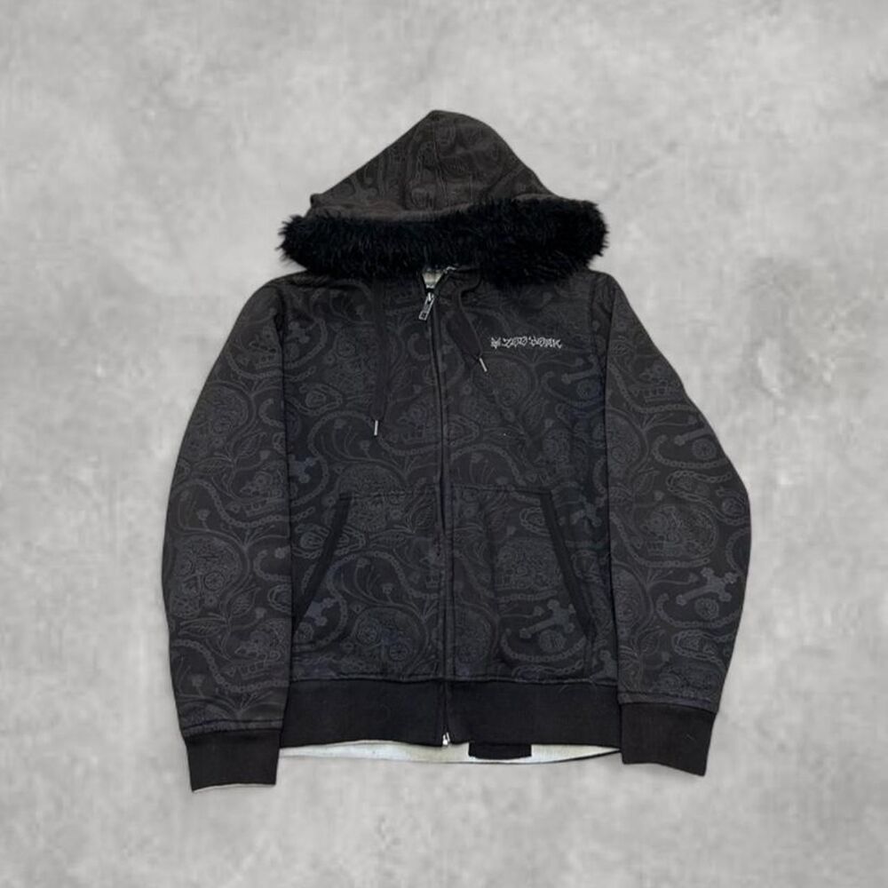 Zoo-york Men's Black and Grey Hoodie